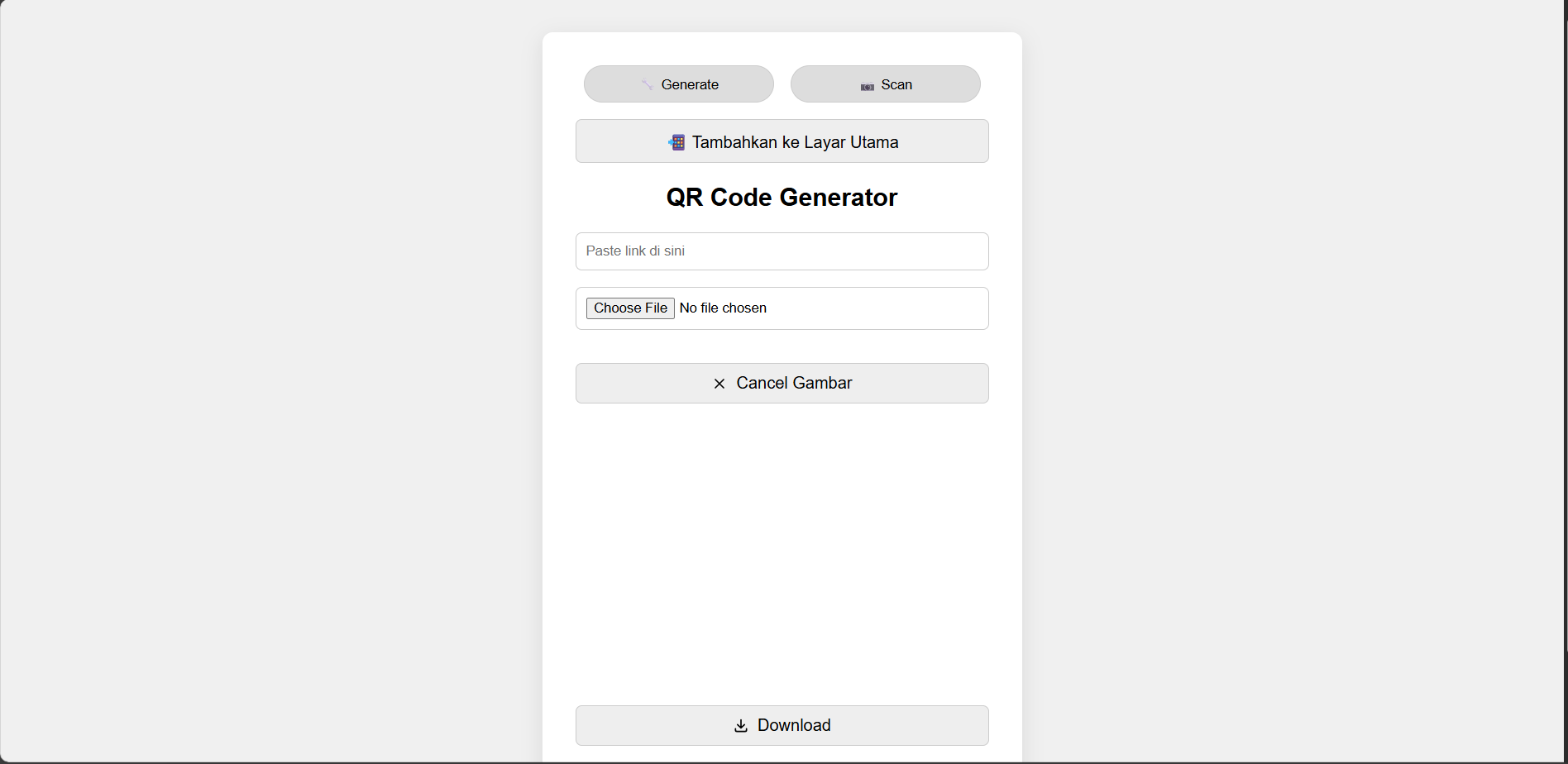 QR Generator & QR Scan